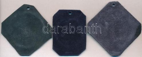 3db-os vegyes "Esztergom" replika lemezérem tétel, bőrlapokon T:2,2-