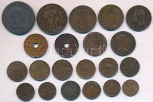 Vegyes: 21db-os rézpénz tétel, közte több német darab T:2-3-
Mixed: 21pcs of coins with multiple Ge...