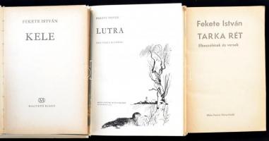 Fekete István könyvei, 3 db: 
Kele. Bp.,1964, Magvető. Negyedik kiadás. Kiadói félvászon-kötés, kia...