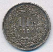 Svájc 1921B 1Fr Ag T:2,2- Switzerland 1921B 1 Franc Ag C:XF,VF