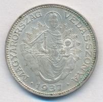 1937. 2P Ag "Madonna" T:1- Adamo P7