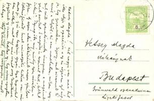 Szklenófürdő, Sklené Teplice; látkép, templom / general view, church (ázott sarkak / wet corners)