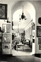 Budapest, Országos Zsidó Vallási és Történeti Gyűjtemény kiállításai terme. Képzőművészeti Alap Kiadóvállalat / Exhibiton room of the National Jewish Religious and Historical Collection, Judaica modern postcard