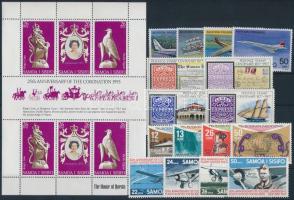 1977-1978 16 db klf bélyeg, közte teljes sorok + 1 db kisív, 1977-1978 16 stamps + 1 mini sheet
