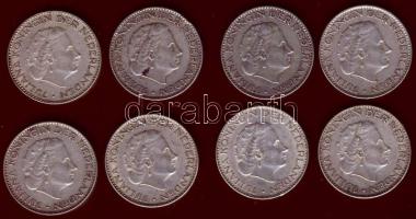 Hollandia 1954-65. 1G Ag (8x) klf évszámokkal T:2,2/3