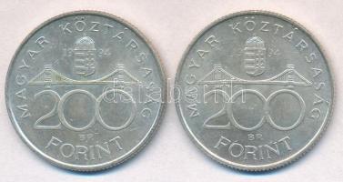 1994. 200Ft Ag "Deák" (2x) T:2