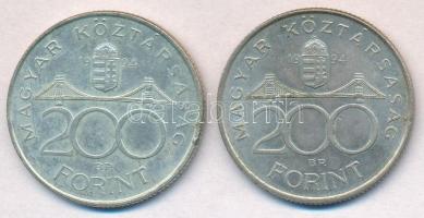 1994. 200Ft Ag "Deák" (2x) T:2