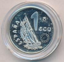 Spanyolország 1995. 1E Ag "Spanyol haditengerészet" T:PP
Spain 1995. 1 Ecu Ag "Spani...