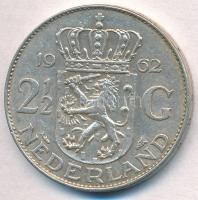 Hollandia 1962. 2 1/2G Ag "Julianna" T:2 Netherlands 1962. 2 1/2 Gulden Ag "Juliana&q...