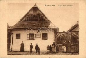 Rimaszombat, Rimavska Sobota; Tompa Mihály szülőháza / birth house of Tompa Mihály (fl)