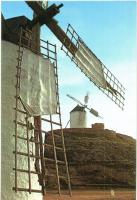 7 db MODERN magyar és külföldi városképes lap szélmalom motívummal / 7 MODERN Hungarian and European town-view postcards with wind mill motives