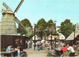 7 db MODERN magyar és külföldi városképes lap szélmalom motívummal / 7 MODERN Hungarian and European...