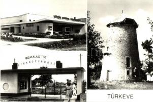 7 db MODERN magyar és külföldi városképes lap szélmalom motívummal / 7 MODERN Hungarian and European...