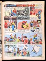 1961 Vaillant. Le Journal Le Plus Pativant. N. 856-868. 12 szám. Korabeli félvászon-kötésben, pár la...