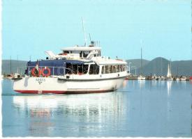 Balaton, nevesített balatoni hajók - 10 db MODERN magyar hajó motívumos lap / 10 MODERN ship motive ...