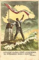 Hiszekegy; kiadja a Ereklyés Országzászló Nagybizottsága. Irredenta s: Lamoss - 7 db régi képeslap /...
