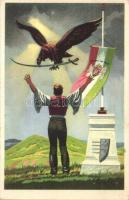 Hiszekegy; kiadja a Ereklyés Országzászló Nagybizottsága. Irredenta s: Lamoss - 7 db régi képeslap /...