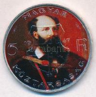 1947. 5Ft Ag "Kossuth / Batthyány" multicolor T:2