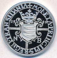 DN "Magyar tallérok utánveretben - Báthory Zsigmond tallérja 1589" Ag emlékérem (20,09g/0....