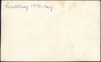 1942 Szombathely, sebesült katonák és Vöröskeresztes nővérek csoportképe / WWII injured Hungarian so...