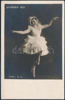 cca 1920-1930 Ifjú táncosnő, fotólap feliratozva Borsányi és Tsa műterméből, 13,5x9 cm