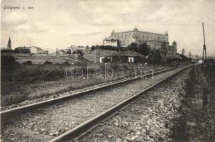 Zólyom, Zvolen; vár, vasúti sínek / castle, railways (EB)