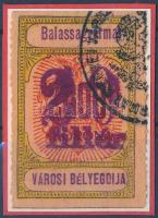 1927 Balassagyarmat városi bélyegdíj 11 sz. okmánybélyege (8.000)
