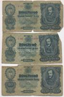 1930. 20P (5x) T:III-,IV egy ragasztott