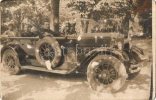 Vintage automobile with dog, photo (EK)