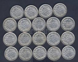 Hollandia 1936-41. 10c Ag (19x) 4klf évszámmal T:1/2,2