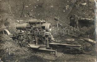 1917 30,5 cm Mörser töltéshez készen / WWI K.u.K. 30,5 mortar ready for loading. photo (fa)