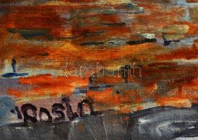 Rosta Erzsi (?-): Sibeniki utcán. Akril, vászon-farost, jelzett, 49x39 cm