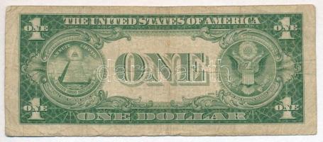 Amerikai Egyesült Államok 1953-1957. (1935E) 1$ "Silver Certificate - kisméretű", kék pecs...