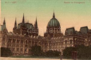 Budapest V. Országház, Parlament - 7 db régi képeslap / 7 pre-1945 postcards