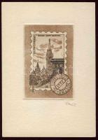 1972 Szignós rézkarc 10x15cm