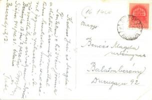 1942 Siófok, csónakázók. photo (EK)