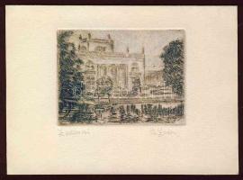 B. Zada szignós rézkarc 10x13cm