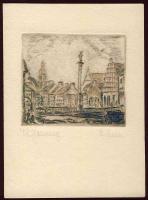 B. Zada szignós rézkarc 14x10cm