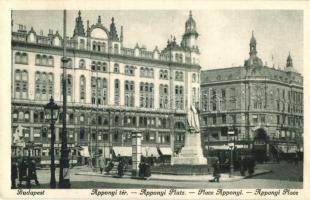Budapest V. Apponyi tér, villamos, üzletek
