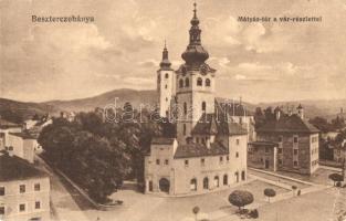 Besztercebánya, Banska Bystrica; Mátyás tér, vár részlet. Havelka József kiadása / square, castle (EK)