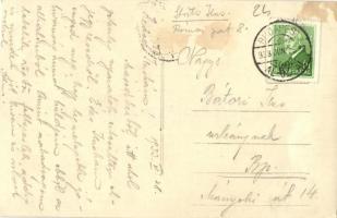 1933 Budapest III. Római Duna part, készülődés evezéshez. photo (fl)