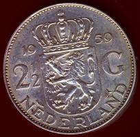 Hollandia 1959. 2 1/2G Ag "Julianna" T:2