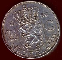 Hollandia 1959. 2 1/2G Ag "Julianna" T:2