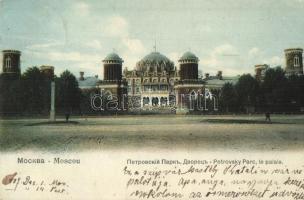 Moscow, Moscou; Petrowsky Palais, Parc / Petrovski palace and park (EK)