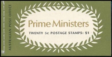 Presidents stampbooklet, Miniszterelnökök bélyegfüzet