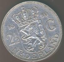 Hollandia 1959. 2 1/2G Ag "Julianna" T:2 kicsi ph.