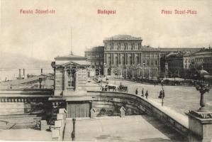 Budapest V. Ferenc Jüzsef tér, Magyar Tudományos Akadémia, rakpart, Gróf Széchenyi István szobor