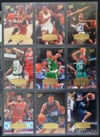 Nagy kosaras kártya gyűjtemény, számos érdekes darabbal, tokba rendezve, 243 db