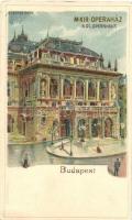 Budapest VI. M. kir. Operaház Back & Schmitt litho s: Rosenberger (EK)
