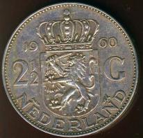 Hollandia 1960. 2 1/2G Ag "Julianna" T:2 kis ph.